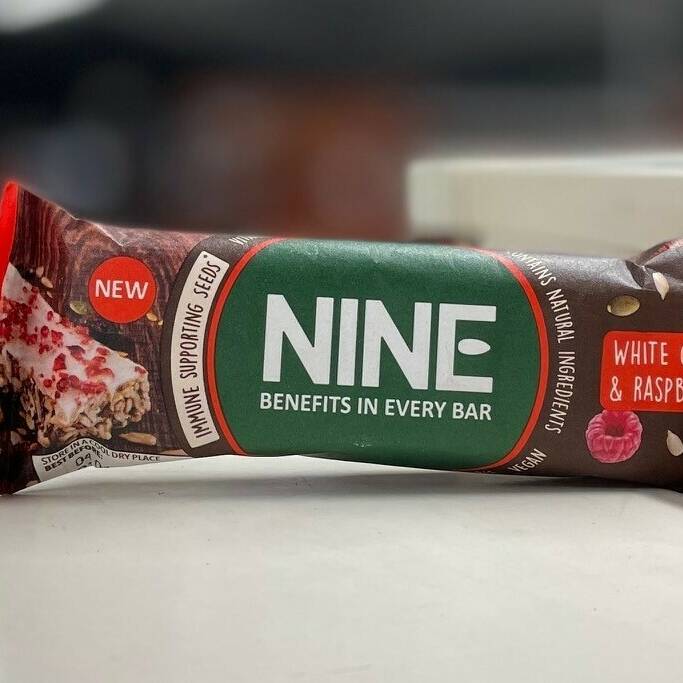 Nine Bar - White Chocolate and Raspberry