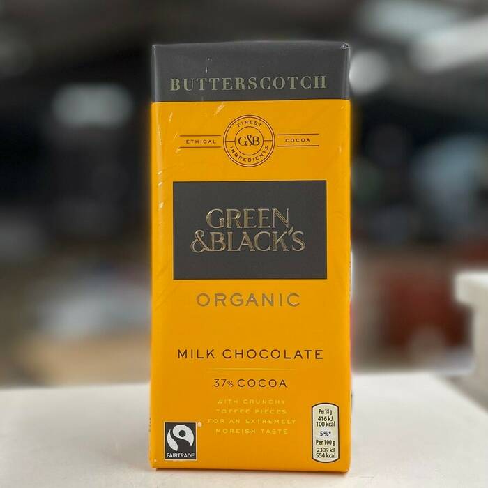 Green and Blacks Milk Chocolate with Butterscotch