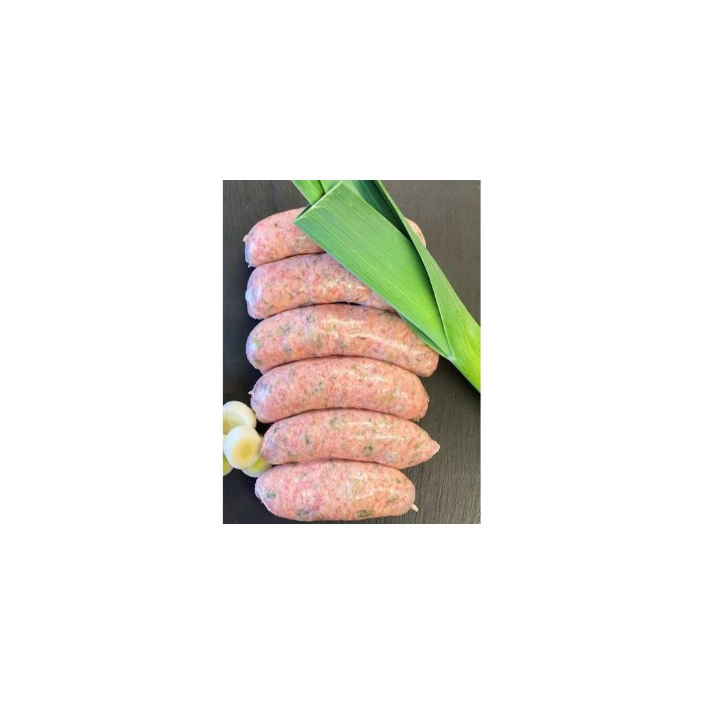 Cigoedd Y Llain - Pork & Leek Sausages 454g