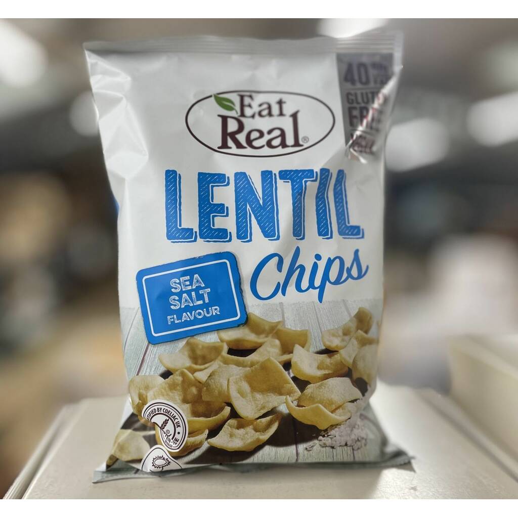 Eat Real Lentil Chips - Sea Salt Flavour