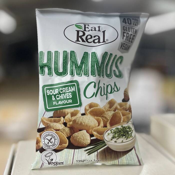 Eat Real Hummus Chips - Sour Cream and Chive Flavour