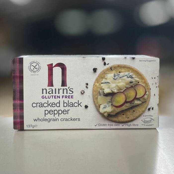 Nairn's Gluten Free Cracked Black Pepper Wholegrain Crackers