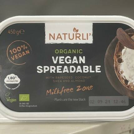 NATURLI Organic Vegan Spreadable Butter